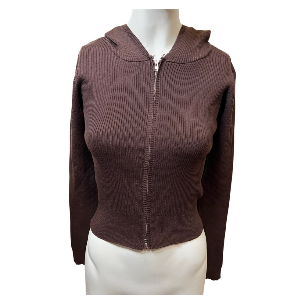 NWT Daisy Street Zip Up Crop Hoodie